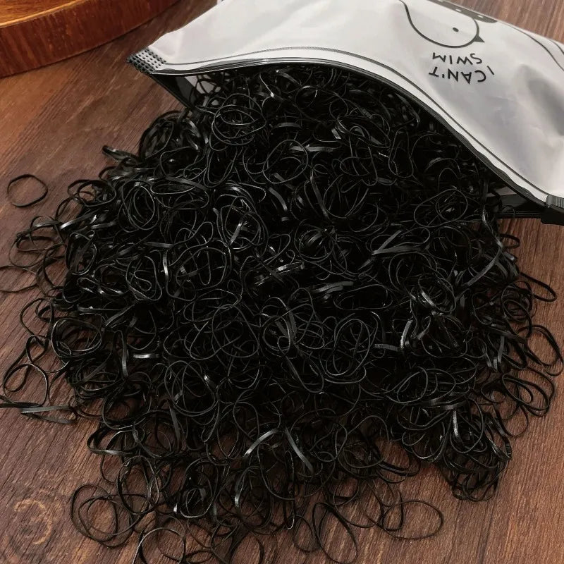 1000 Peças Elástico Para Cabelo